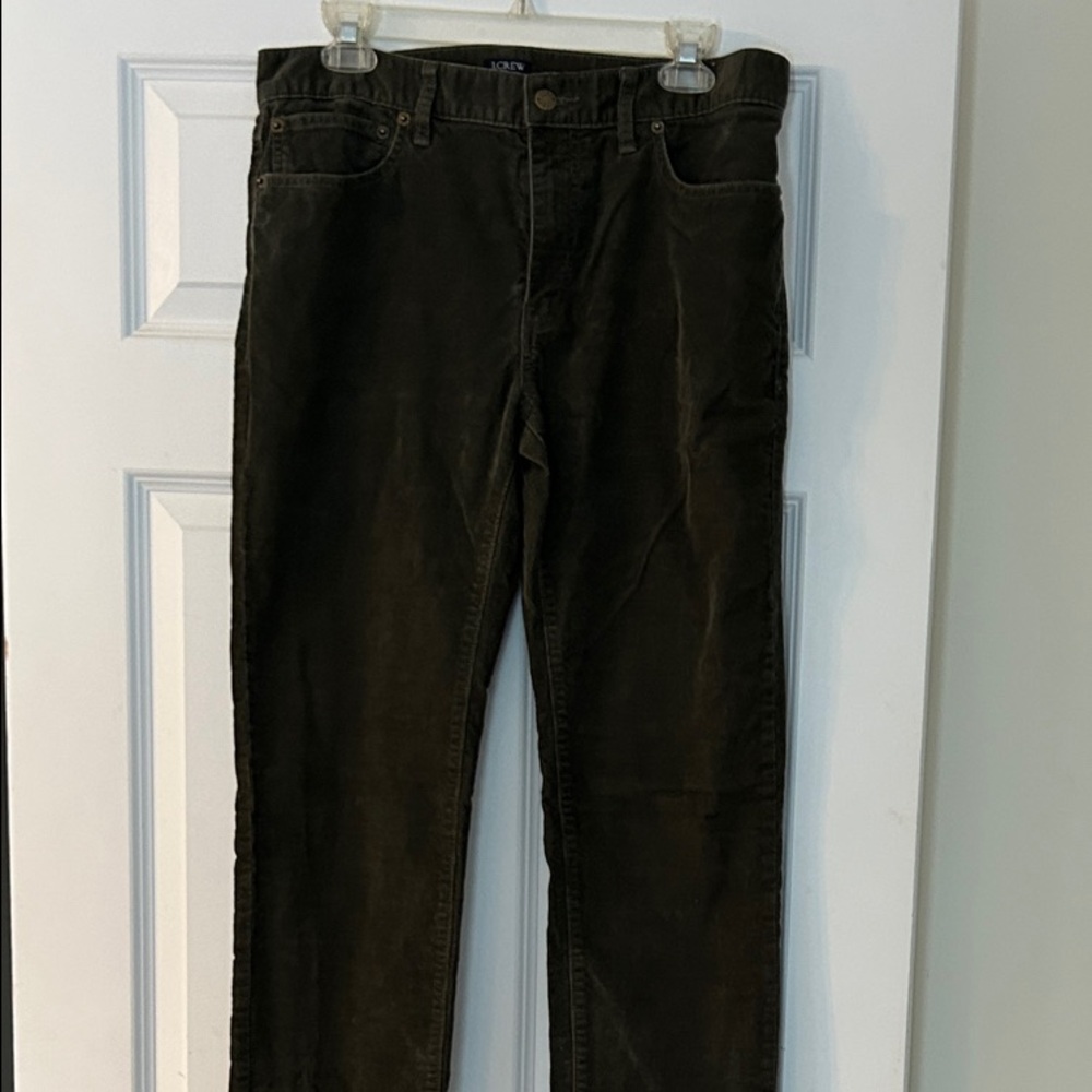 J. Crew Factory Men's Corduroy Pants - deep green